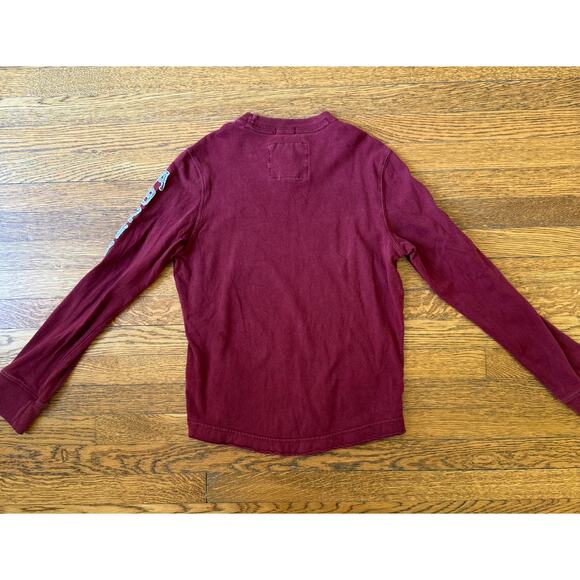 Abercrombie Boys' Maroon Native Headress Shirt Size M - Picture 4 of 4
